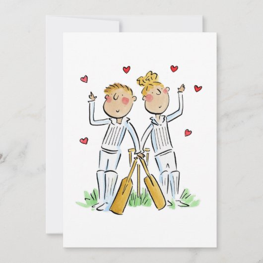 クリケット愛好家 招待状 (正面)