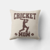 クリケット母スポーツ愛好家クリケット恋人の母 クッション (裏面)