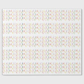 クリケット用バットおよび球の包装紙 ラッピングペーパー (フラット)