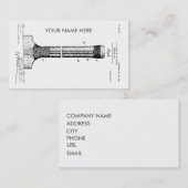 クリケット用バットのパテント- 1906年頃… 名刺 (正面/裏面)