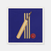 クリケット競技 スタンダードカクテルナプキン (正面)