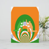 クリケット精神：抽象デザイン (スタンド正面)