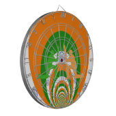 クリケット精神:抽象デザイン ダーツボード (正面左)