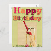 クリケット誕生日カード ポストカード (正面/裏面)