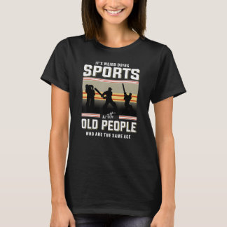 クリケット退職老人クリケット選手退職した Tシャツ