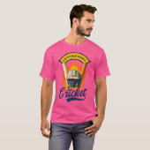クリケット選手について話す Tシャツ (正面フル)