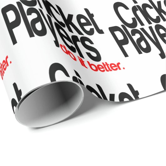 クリケット選手の方が良い ラッピングペーパー (ロールコーナー)