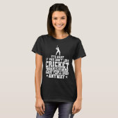 クリケット選手クリケットの一種の頭が切れる人々のスポーツ Tシャツ (正面フル)