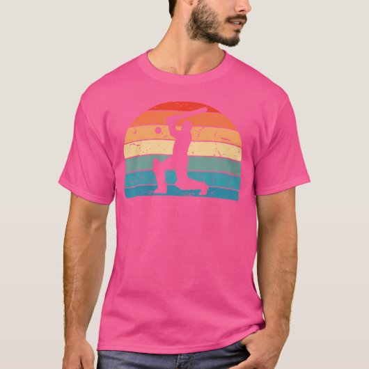 クリケット選手クリケット愛好家 Tシャツ (正面)