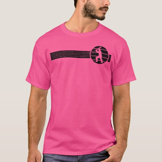 クリケット選手スポーツクリケット Tシャツ (正面)