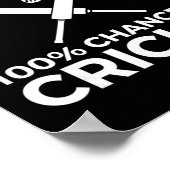 クリケット選手 ポスター (角)