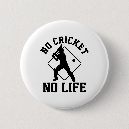 クリケット選手 缶バッジ (正面)
