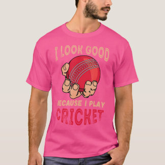 クリケット選手I見た良いバットマンクリケットスポーツC Tシャツ