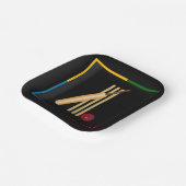 クリケット、くぐり、こうもりとボール、紙プレート ペーパープレート (傾斜あり)