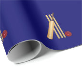 クリケット、くぐり、こうもり、ボール。 ラッピングペーパー (ロールコーナー)