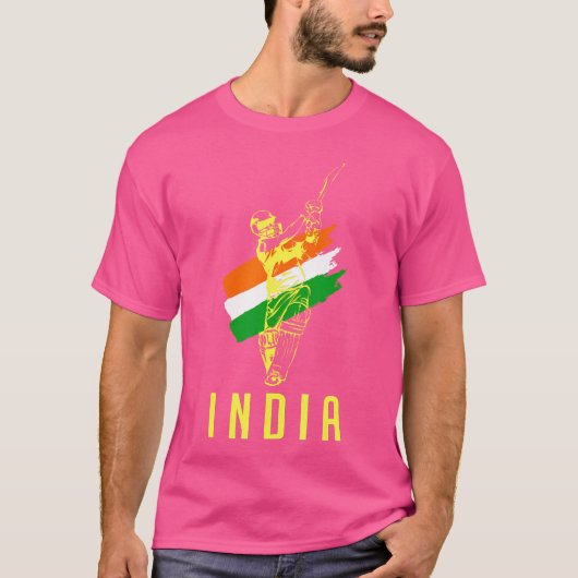 クリケット・インド Tシャツ (正面)