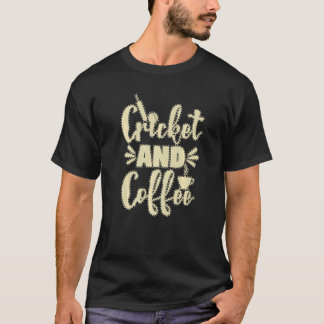 クリケット&コーヒー女子クリケットプレイヤーラブ Tシャツ