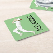 クリケット スクエアペーパーコースター (アングル)