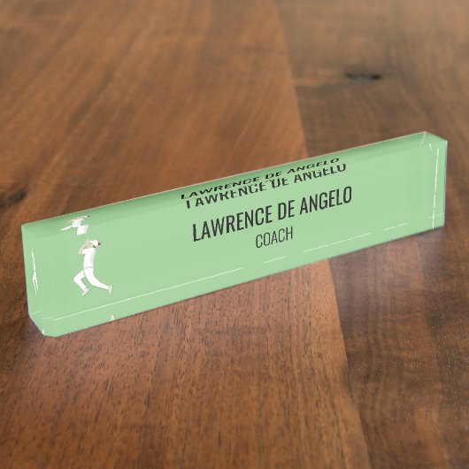 クリケット デスクネームプレート (側面)