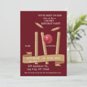 クリケット バースデーパーティー スポーツ ご招待 招待状 (スタンド正面)