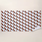 クリケット ビーチタオル (正面)