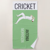 クリケット ビーチタオル (正面)