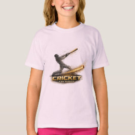 クリケット ピュア パッション ゴールド モーション ガールズ Tシャツ