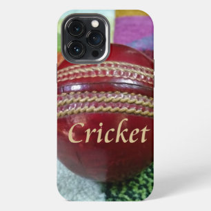 クリケット:レッドハードボールアートプリント iPhone 13 PRO MAXケース