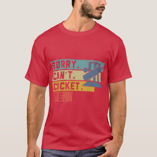 クリケット レトロ 残念 別れられない スポーツ Tシャツ
