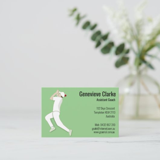 クリケット 名刺 (スタンド正面)