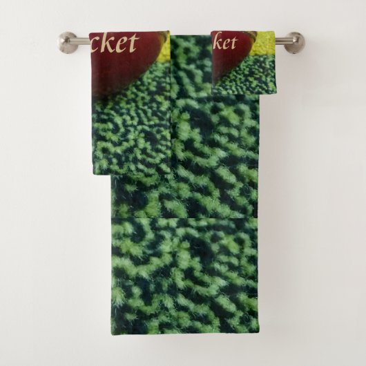 クリケット：赤いハードボール・アートプリント バスタオルセット (インサイチュ)