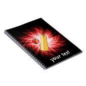 クリケット；赤 ノートブック (右側)