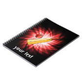 クリケット；赤 ノートブック (左側)