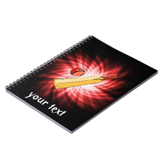 クリケット；赤 ノートブック (左側)