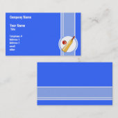 クリケット；青 名刺 (正面/裏面)