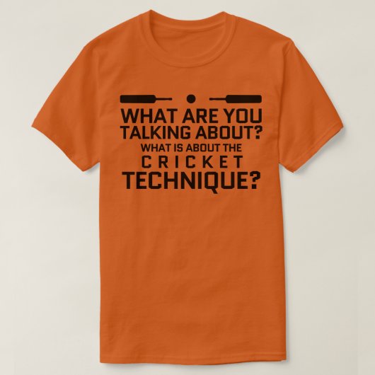クリケット Tシャツ (デザイン正面)