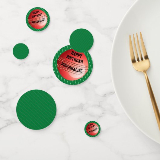 クリケッパーソナライズされたトボールハッピーバースデー紙吹雪 コンフェッティ (グループ)