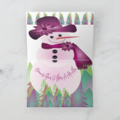 クリサマスキーバダイエ雪だるま シーズンカード (内部)