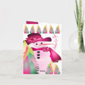 クリサマスキーバダカラフルーホリデーカード シーズンカード (裏面)