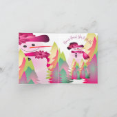 クリサマスキーバダカラフルーホリデーカード シーズンカード (内部)