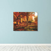 クリシュエイム・グレン(フィラデルフィア)の秋の木 キャンバスプリント (インサイチュ (ウッドフロア))