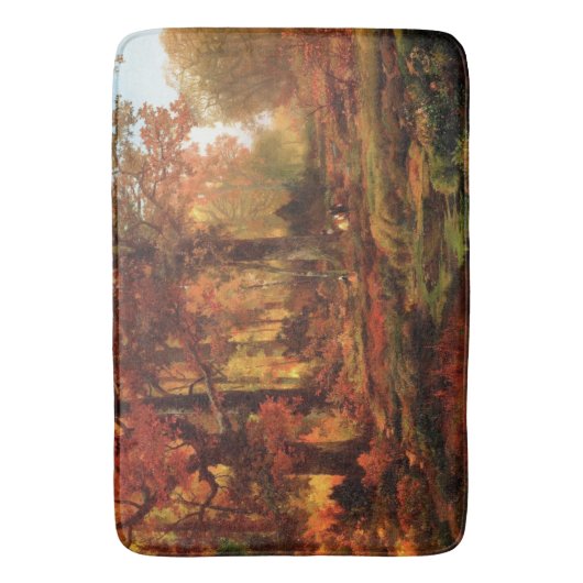 クリシュエイム・グレン（フィラデルフィア）の秋の木 バスマット (正面縦)