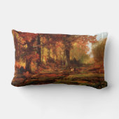 クリシュエイム・グレン(フィラデルフィア)の秋の木 ランバークッション (裏面)