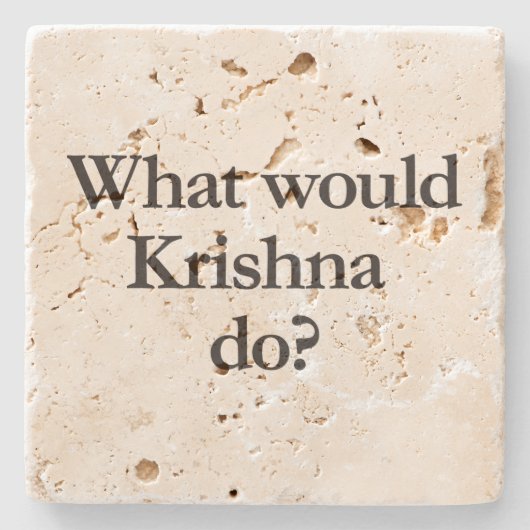 クリシュナがすること ストーンコースター (正面)