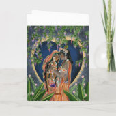 クリシュナとラダ カード (裏面)