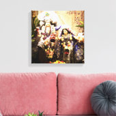 クリシュナとラダ キャンバスプリント (インサイチュ (リビング))