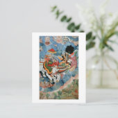 クリシュナのインドラとの戦闘, c.1590 ポストカード (スタンド正面)