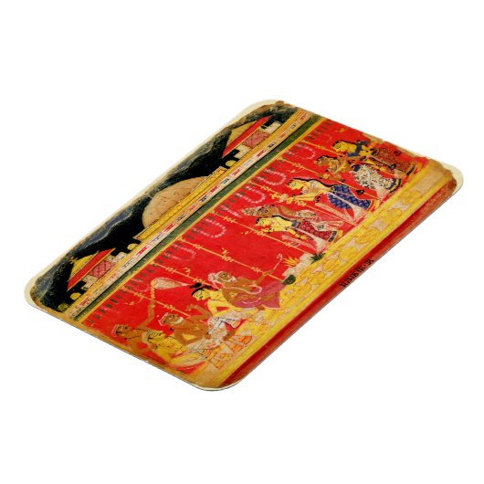 クリシュナの両親の結婚は解散 マグネット (左側)