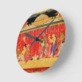 クリシュナの両親の結婚は解散 ラウンド壁時計 (傾斜)