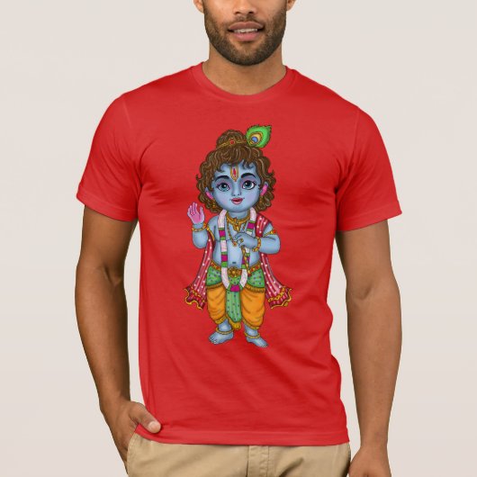 クリシュナの子供Tシャツ Tシャツ (正面)